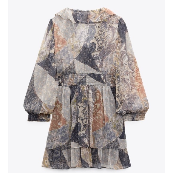 Zara RUFFLED PRINT DRESS
GOLDEN​ - Picture 3 of 4